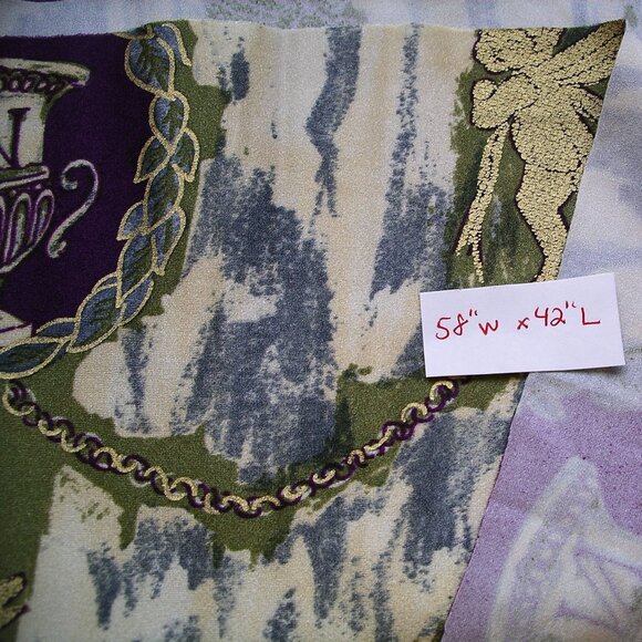 58"W x 42"L Baroque cherub 4 way stretch swimwear fabric from Paris - Picture 3 of 5